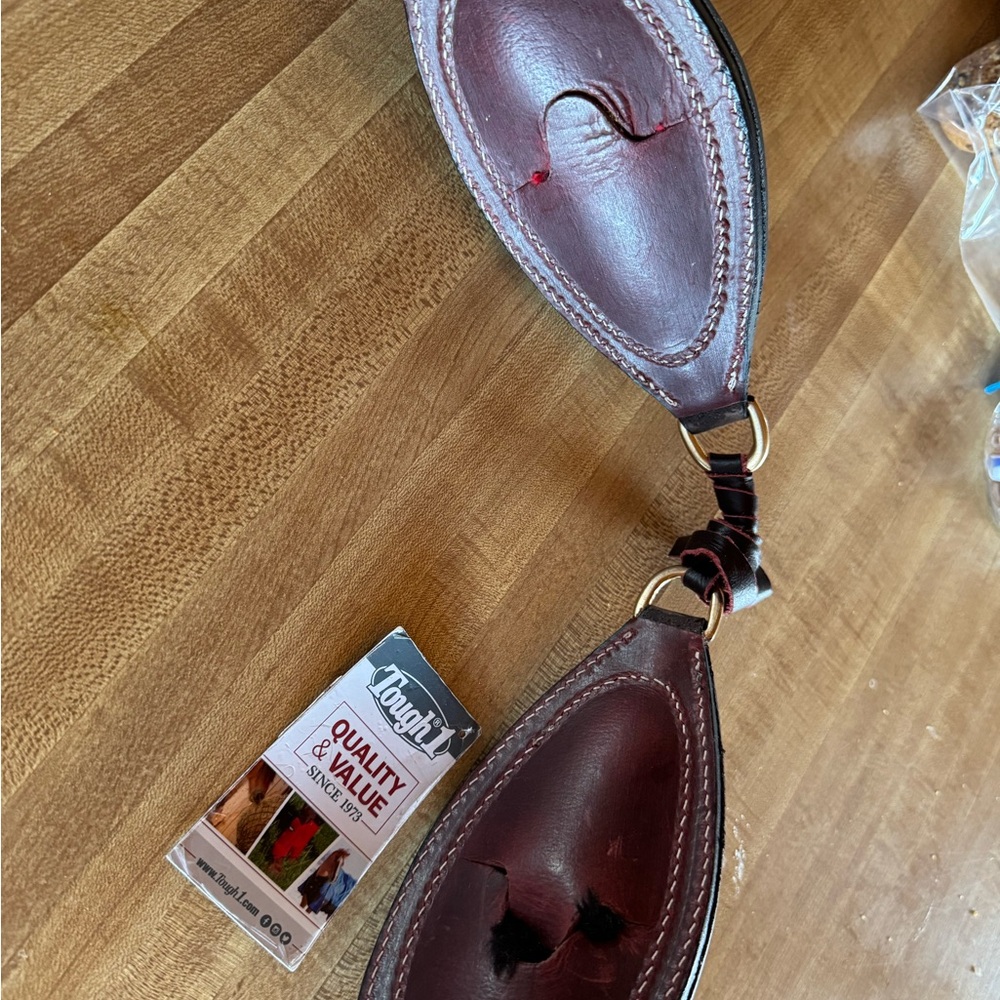 Tough-1 Brown Leather Horse Bucking rolls